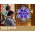 0.82M Christmas Lights 304 LED Snow Motif Light Decorations Jingle Jollys - Outdoorium
