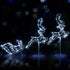 1X Christmas Lights Reindeer Sleigh 120 LED Decorations Jingle Jollys - Outdoorium