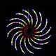 0.5M Christmas Lights 128 LED Spin Motif Light Decorations Jingle Jollys | Outdoorium