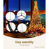 2.1M Christmas Tree LED Solar Warm Jingle Jollys - Outdoorium