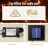 2.1M Christmas Tree LED Solar Warm Jingle Jollys - Outdoorium