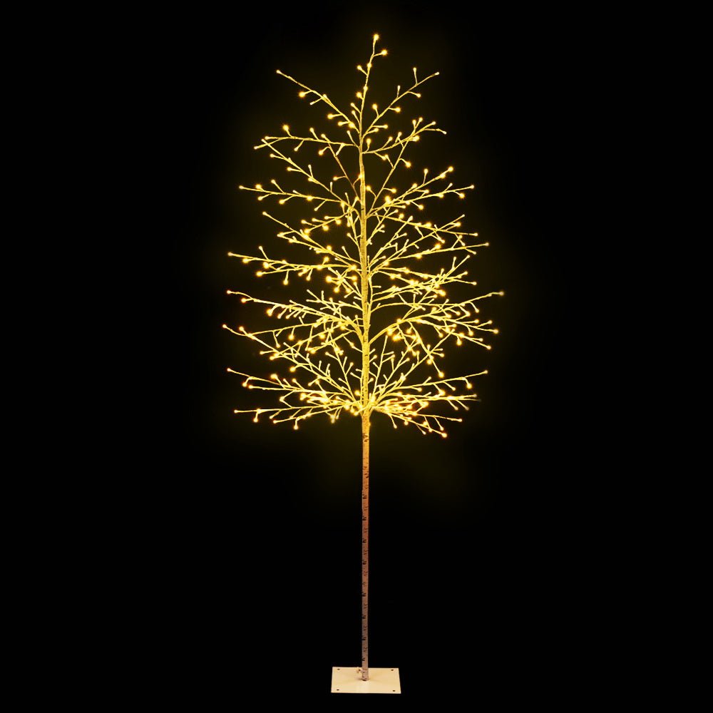 Jingle Jollys Christmas Tree 2.1M 480 LED Trees With Lights Warm White - Outdoorium