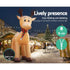 Jingle Jollys Christmas Inflatable Reindeer 5M Illuminated Decorations | Outdoorium