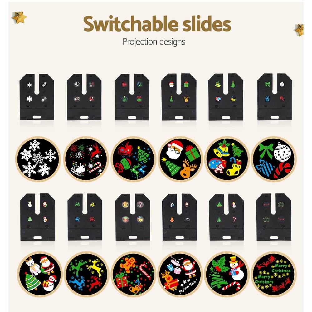 1X Projector Light Christmas Lights Laser Outdoor Decorations Jingle Jollys - Outdoorium