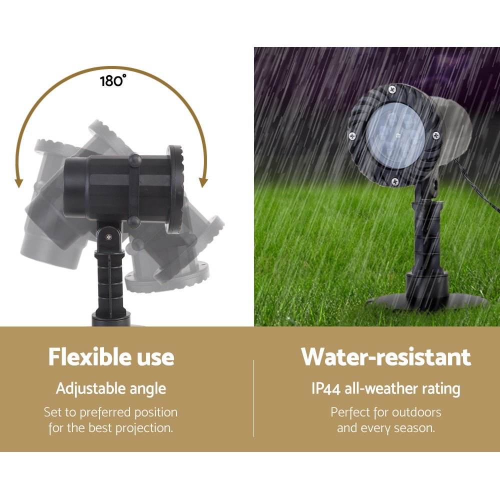 1X Projector Light Christmas Lights Laser Outdoor Decorations Jingle Jollys - Outdoorium