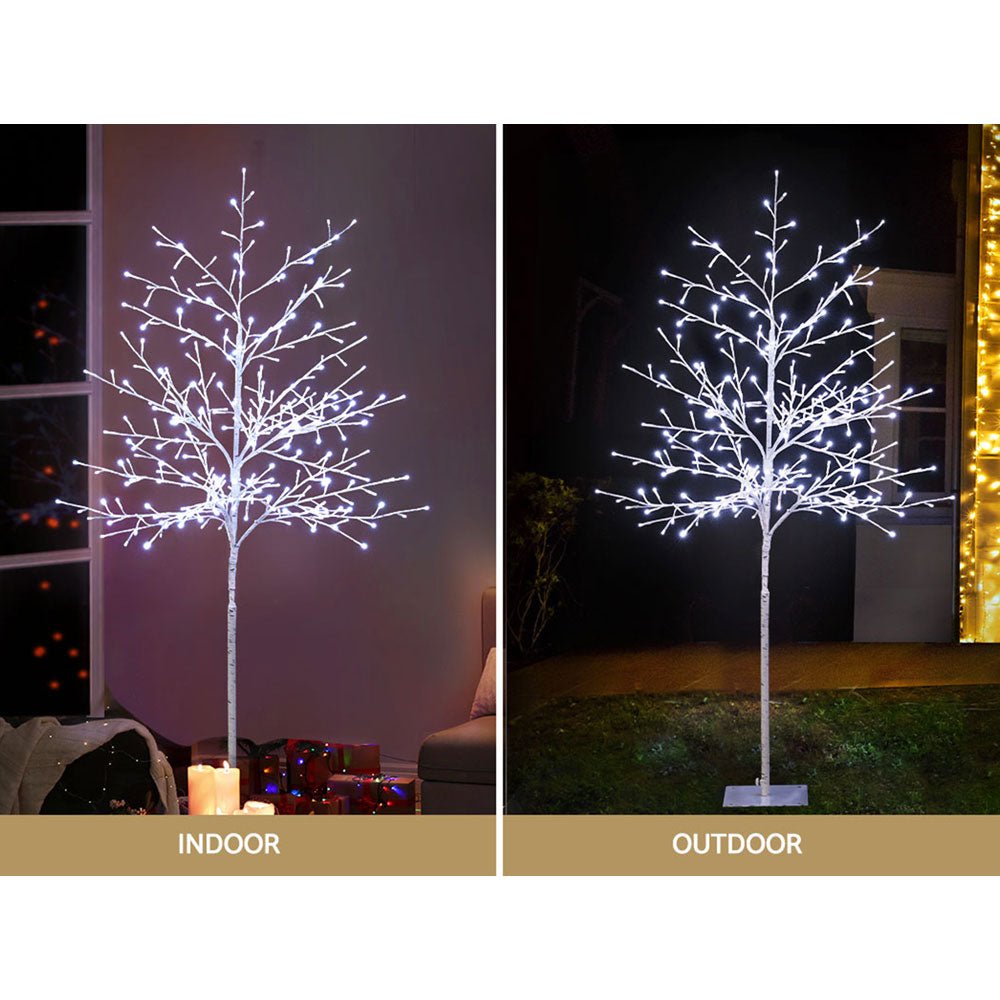 Jingle Jollys Solar Christmas Tree 1.5M 304 LED Trees With Lights - Outdoorium