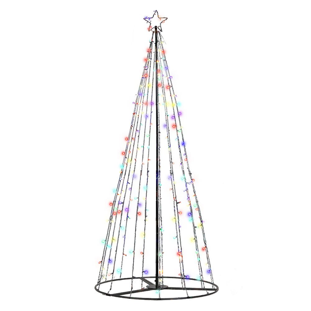 Jingle Jollys Solar Power Christmas Tree 3.6M 400 LED Xmas Trees 8 Light Modes - Outdoorium