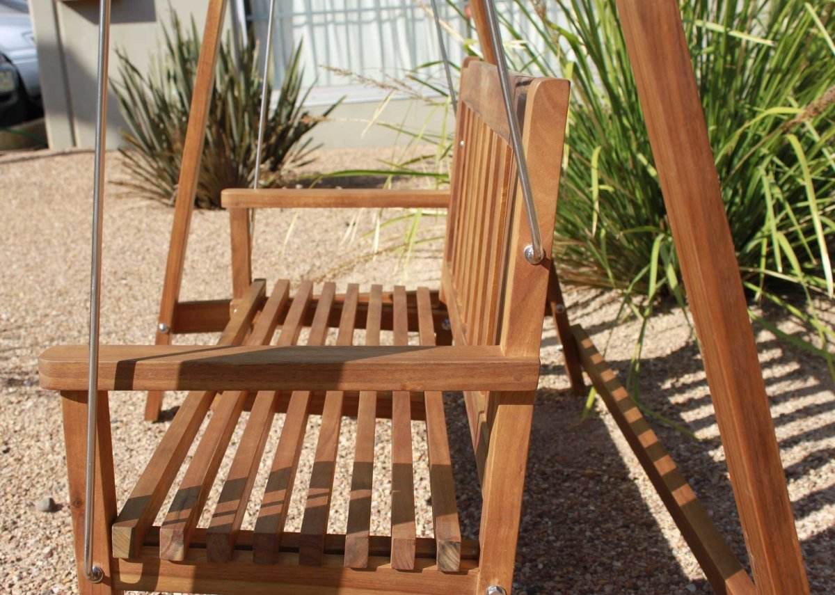 Kid Outdoor Hardwood Garden Swing - Outdoorium