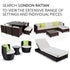 LONDON RATTAN Ottoman Outdoor Wicker Furniture Garden Sofa Lounge Foot Stool - Outdoorium