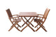 Maculata Folding Table & 2 Chairs - Patio Set | Outdoorium