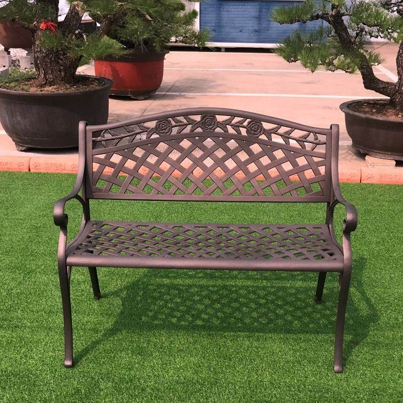 Melissa Aluminium Bench Brz - Outdoorium