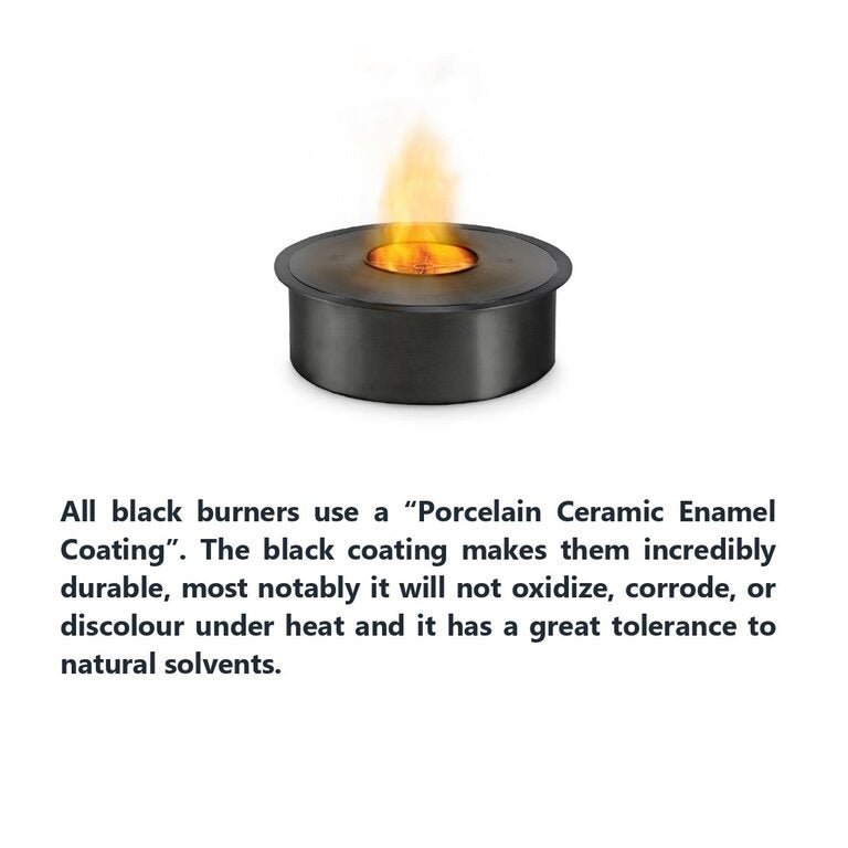 EcoSmart Mix 850 Ethanol Fire Pit Bowl - Bone + Black Burner - Outdoorium
