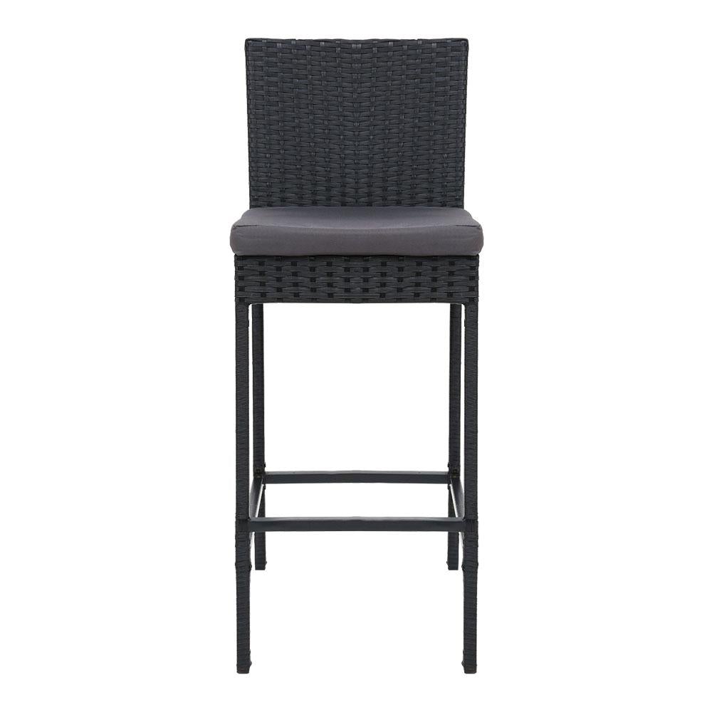 Outdoor Bar Stools Dining Chairs Rattan Furniture X4 - Outdoorium