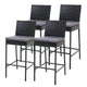 Gardeon 4 - Piece Outdoor Bar Stools Dining Chair Bar Stools Rattan Furniture | Outdoorium