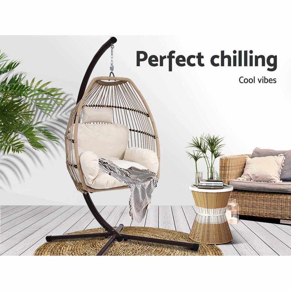 Rattan deals hammock swing