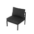 Outdoor Minimalist Charcoal Grey 7-Piece Lounge Set - Outdoorium