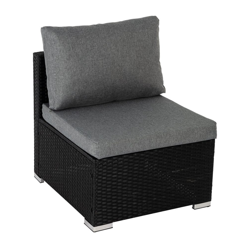 Outdoor Modular Lounge Sofa Bondi-Black - Outdoorium