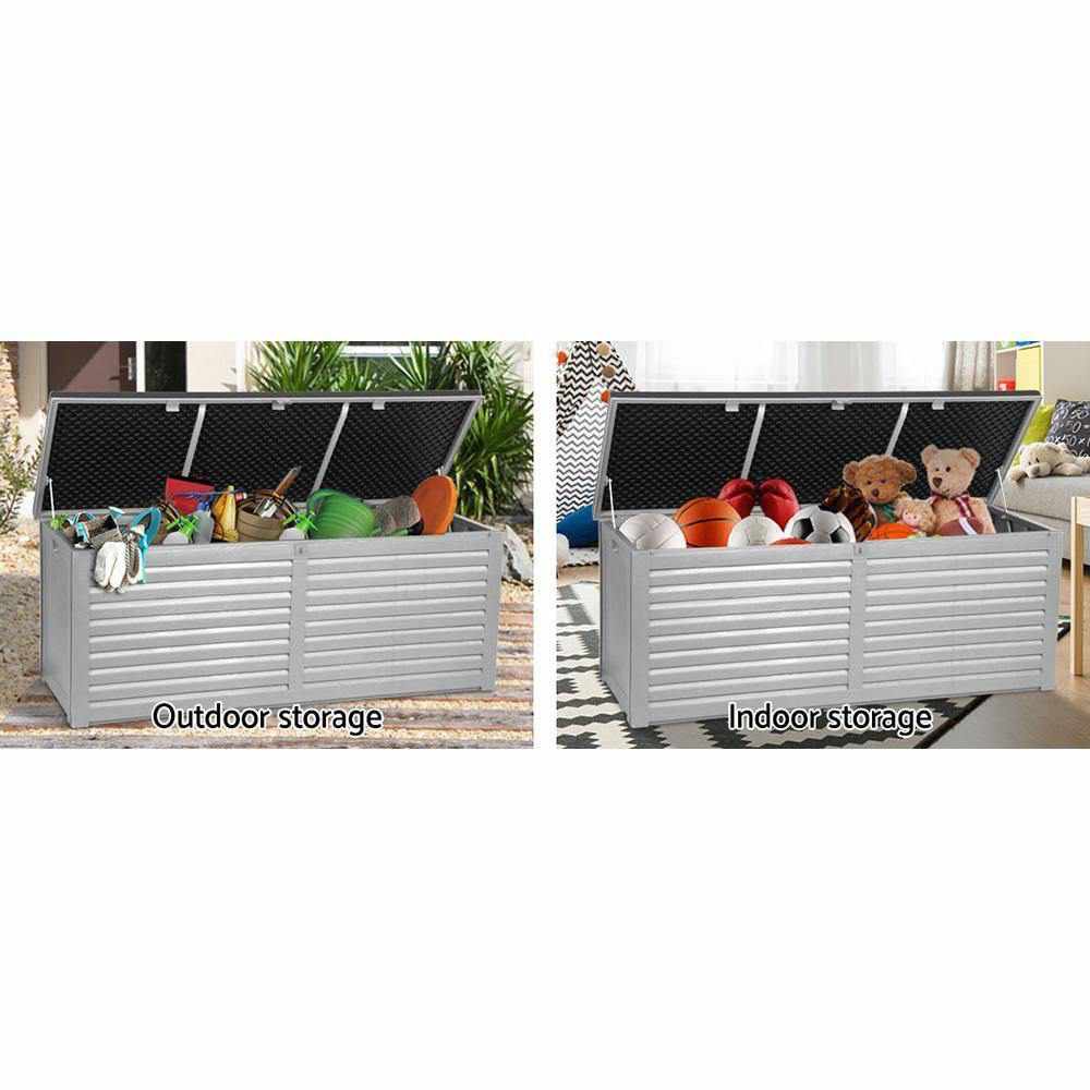 Outdoor Storage Box Bench Seat 390L - Outdoorium