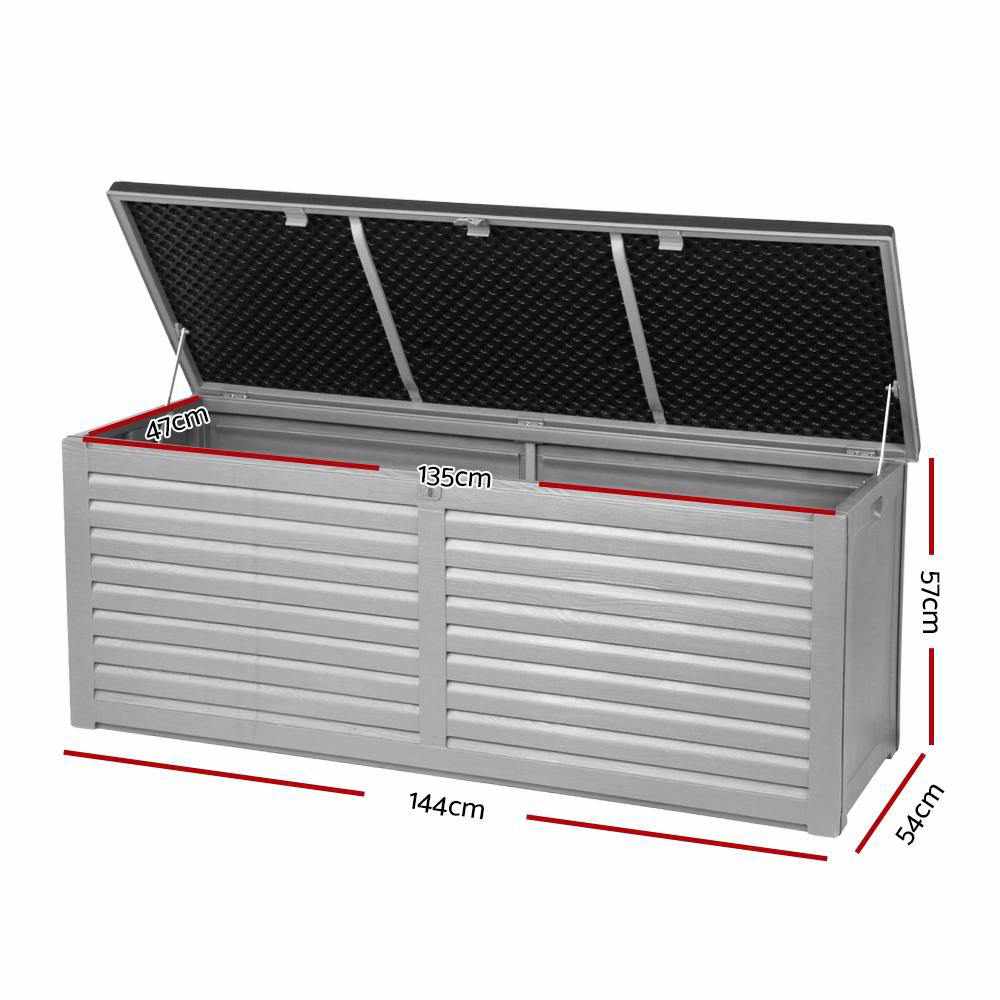 Outdoor Storage Box Bench Seat 390L - Outdoorium