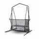 Gardeon Hammock Chair with Stand Macrame Outdoor Garden 2 Seater Grey | Outdoorium