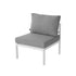 Outdoor White Modern 5 Piece Lounge Set - Outdoorium