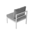Outdoor White Modern 5 Piece Lounge Set - Outdoorium