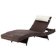 Gardeon Sun Lounge Wicker Lounger Outdoor Furniture Beach Chair Garden Adjustable Brown | Outdoorium