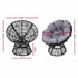 Gardeon Outdoor Lounge Setting Furniture Wicker Papasan Chairs Table Patio Black - Outdoorium