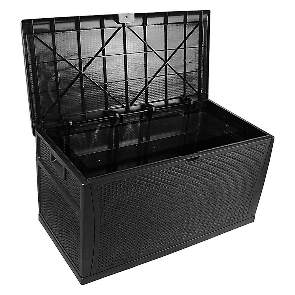 Patio Deck Box Outdoor Storage Plastic Bench Box 450 Litre - Outdoorium