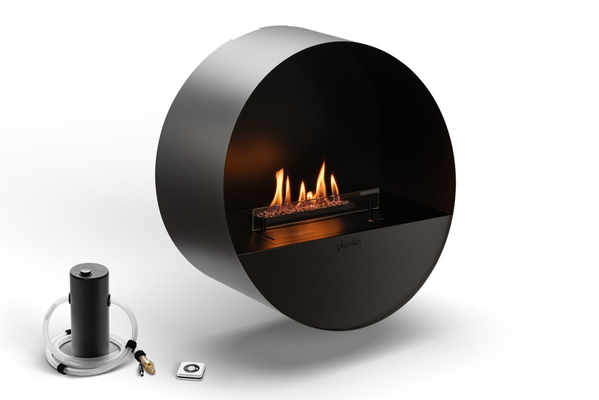 Planika Bubble Wall Net Zero fireplace - Outdoorium