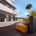 Planika Galio Corten Outdoor Gas Fireplace Automatic - Outdoorium