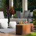 Planika Galio Corten Outdoor Gas Fireplace Automatic - Outdoorium