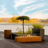 Planika Galio Corten Outdoor Gas Fireplace Automatic - Outdoorium