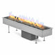Planika Galio Linear Outdoor Gas Fire Pit Insert | Gas Fire Pit Insert