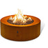 Planika Galio Star Corten Automatic Outdoor Gas Fireplace + Remote - Outdoorium