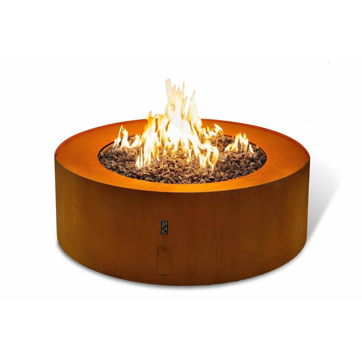Planika Galio Star Corten Automatic Outdoor Gas Fireplace + Remote - Outdoorium