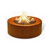 Planika Galio Star Corten Automatic Outdoor Gas Fireplace + Remote - Outdoorium