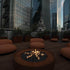 Planika Galio Star Corten Outdoor Gas Fire Pit - Custom Size - Outdoorium