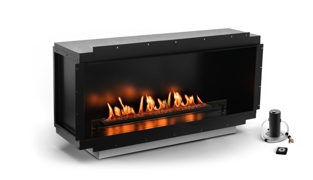 Planika NEO 1000 Net Zero Fireplace - Electric Only Connection & Flue Free - Outdoorium