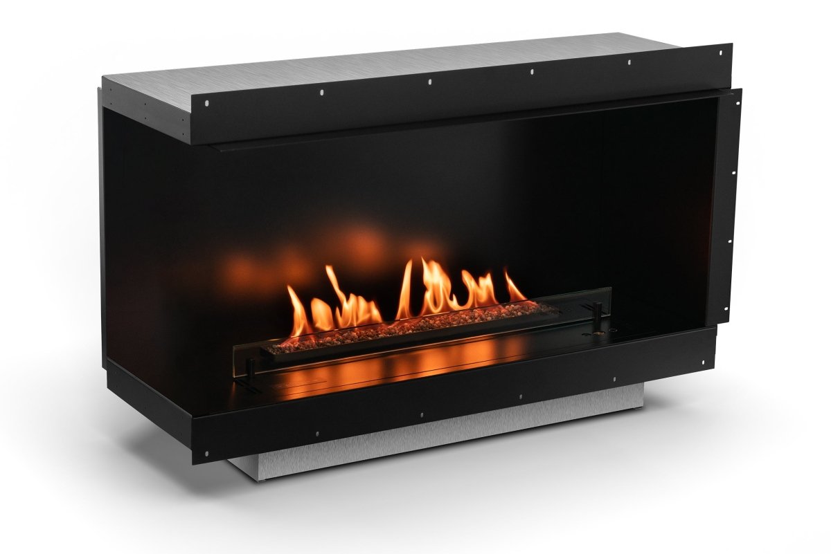Planika NEO 750 Net Zero fireplace with BEV Technology - Outdoorium