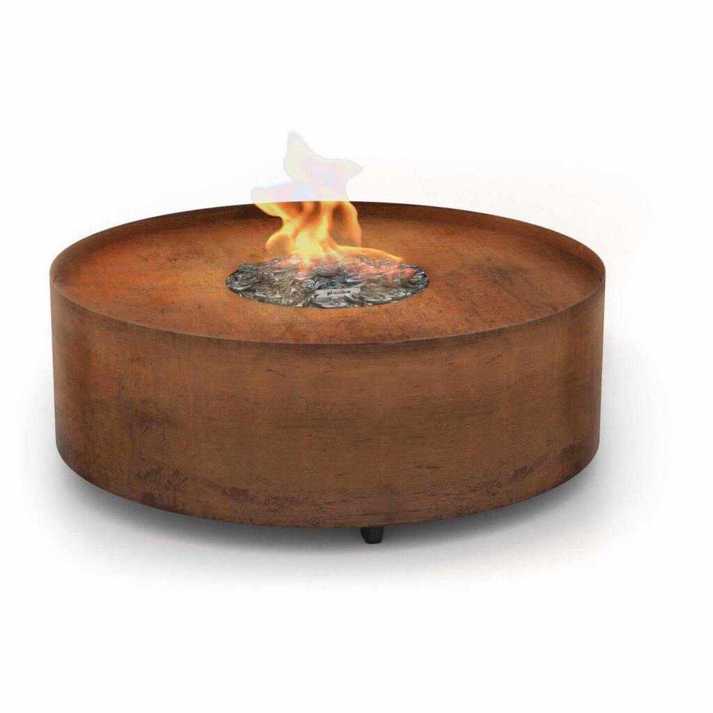 Planika Outdoor Galio Gas Fire Pit Corten Automatic - Outdoorium