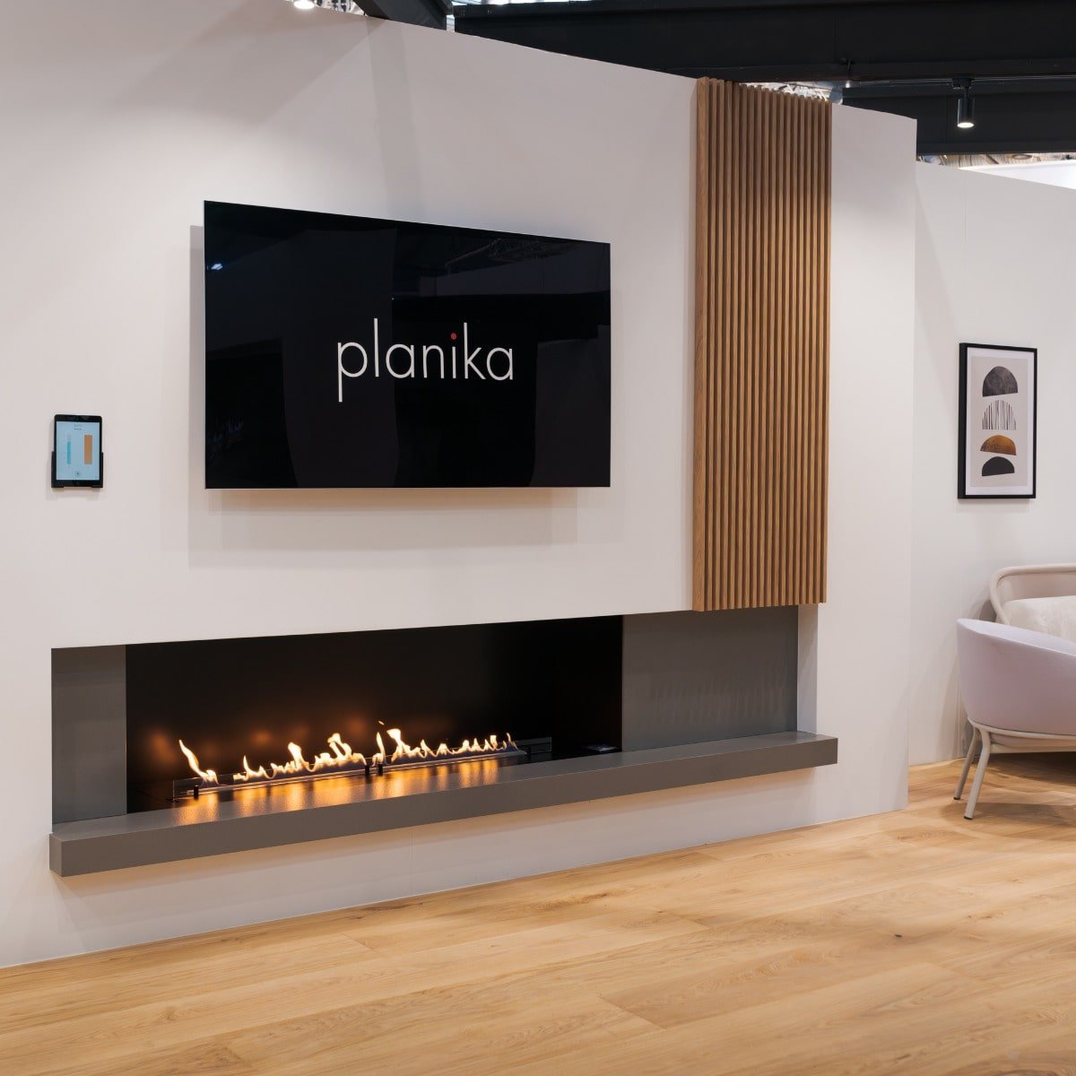 Planika Prime Fire 1190 Forma 1500 - Electric Only Connection &amp; Flue Free - Outdoorium