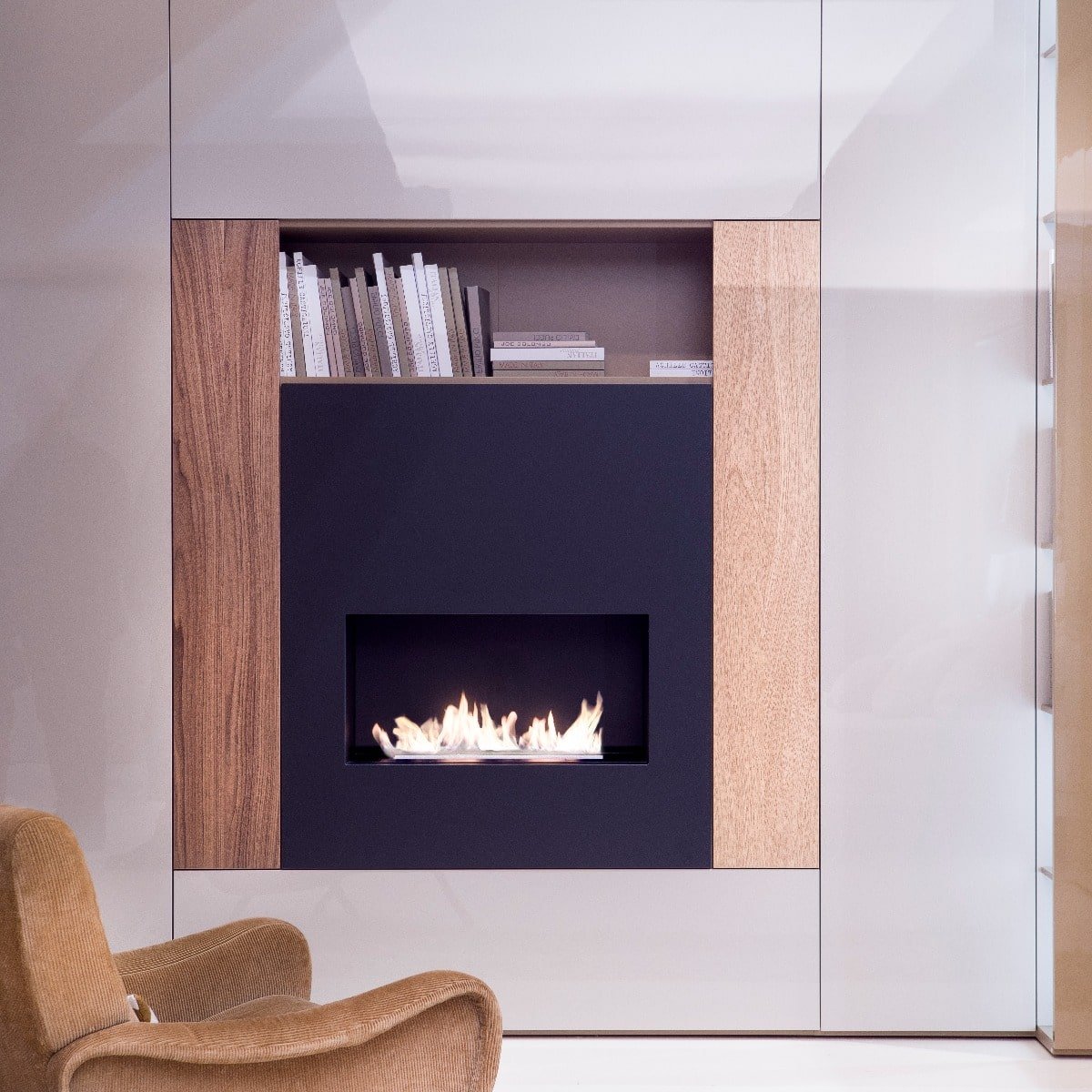 Planika Prime Fire 990+ Fireplace Insert - Electric Only Connection &amp; Flue Free - Outdoorium