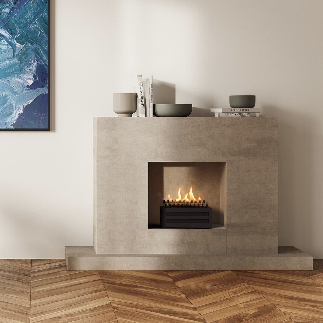 Planika SENSO Basket Net Zero Fireplacewith BEV Technology - Outdoorium