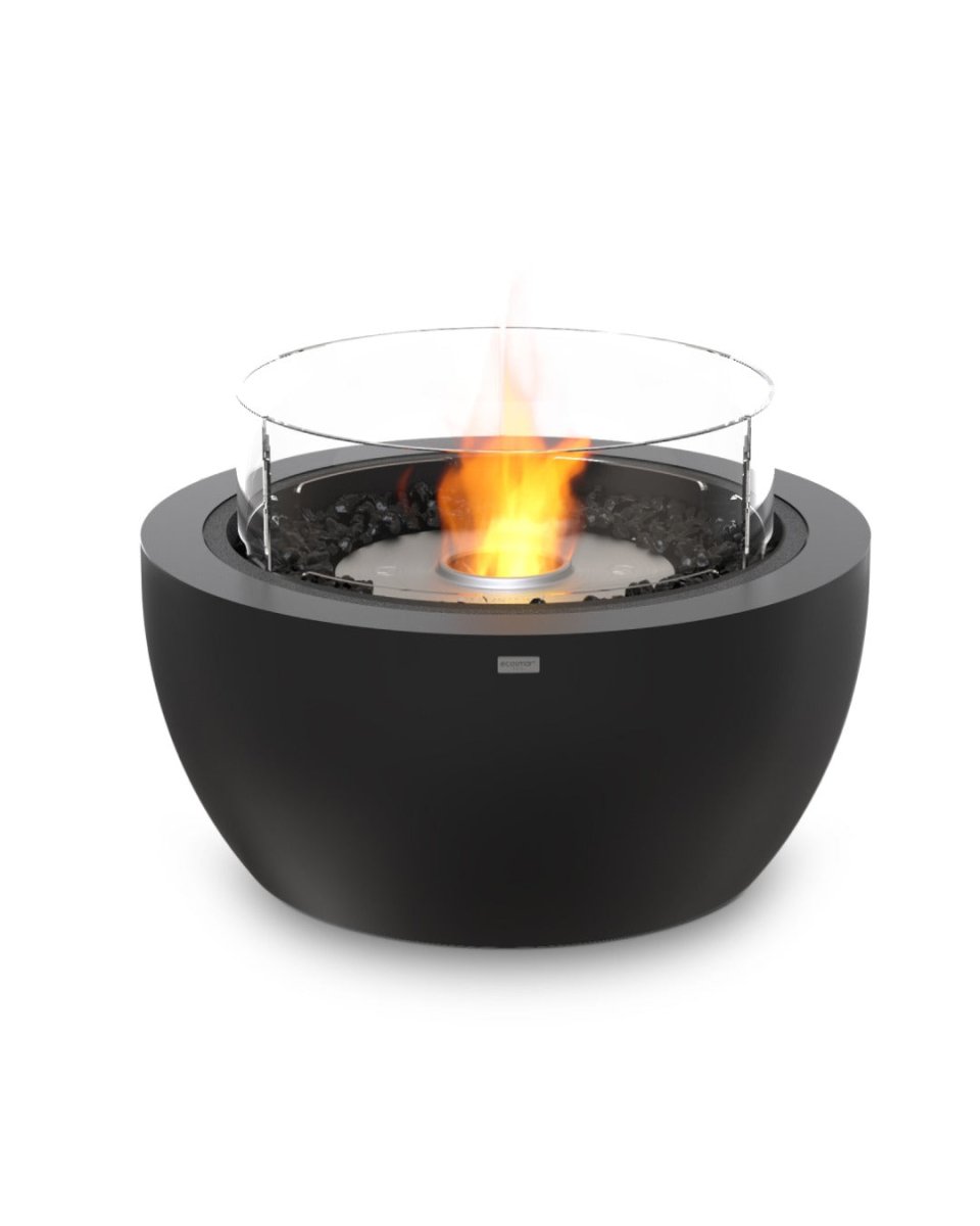 EcoSmart Pod 30 Fire Pit Bowl - Graphite + Black Burner - Outdoorium