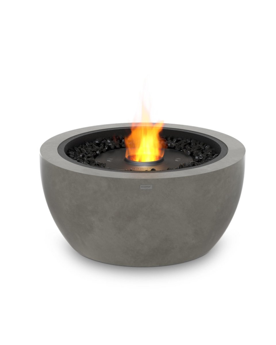 EcoSmart Pod 30 Fire Pit Bowl - Graphite + Black Burner - Outdoorium