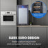 POLYCOOL 47L 18 Bottle Wine Bar Fridge Countertop Cooler Compressor Mirrored Glass Door, Black - Outdoorium