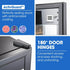 POLYCOOL 47L 18 Bottle Wine Bar Fridge Countertop Cooler Compressor Mirrored Glass Door, Black - Outdoorium