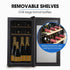 POLYCOOL 47L 18 Bottle Wine Bar Fridge Countertop Cooler Compressor Mirrored Glass Door, Black - Outdoorium