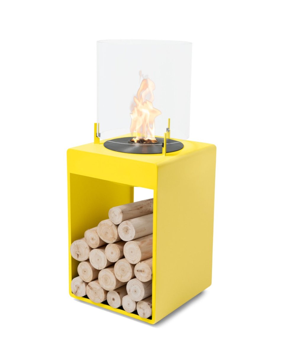 Pop 3T Designer Fireplace - Yellow - Outdoorium